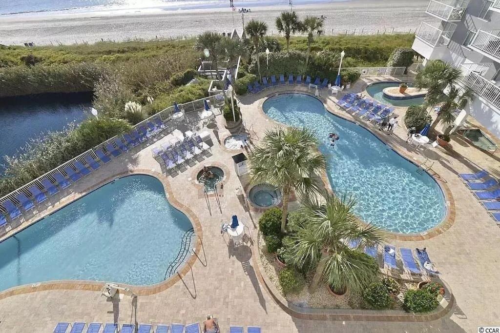 Direct Oceanfront- King Bedroom- Amazing Views/Pools/Hot Tubs/Beach Access/Golf Миртл-Бич Экстерьер фото