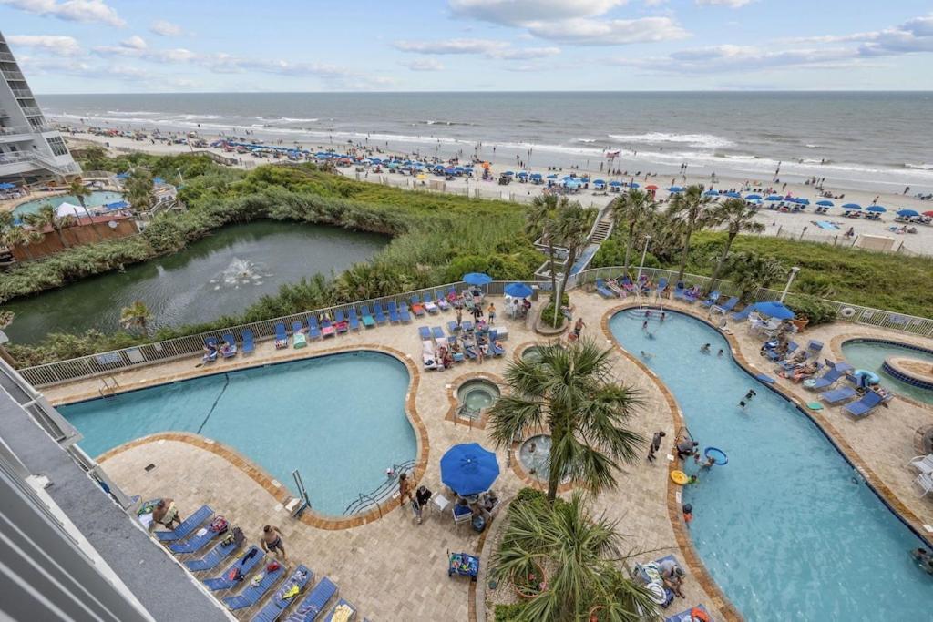 Direct Oceanfront- King Bedroom- Amazing Views/Pools/Hot Tubs/Beach Access/Golf Миртл-Бич Экстерьер фото